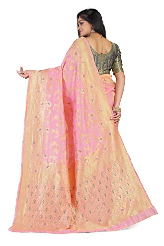 Image of Glory Sarees Women's Banarasi Silk Saree With Blouse Piece (Kara164 Parent)
