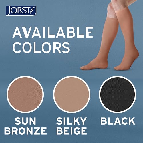 Image of JOBST ACTIVA Opaque 15-20 mmHg Compression Socks Thigh High Closed Toe