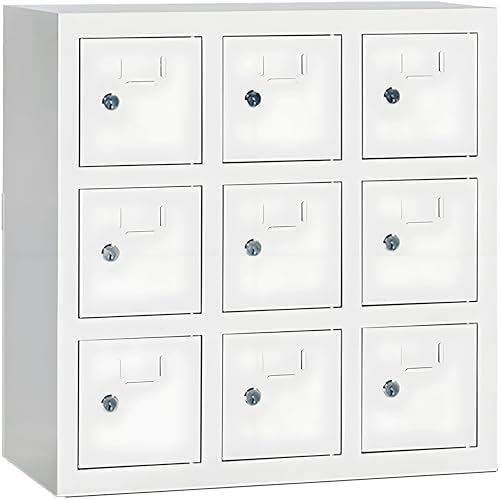 IP65 Waterproof Cell Phone Locker - 12-Door Lock Box for Home, Outdoor/Indoor Storage Solution for Patio & Garage, Durable and Secure Locking Case