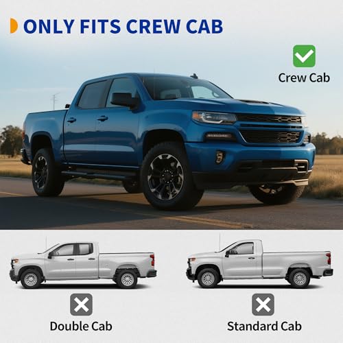 Estribos 6 pulgadas para Chevy Silverado GMC Sierra 2019-2026 miniatura 2