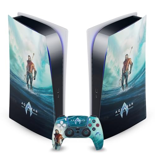 Skin Aquaman pour PS5 Digital et manette pour salon de gamer original