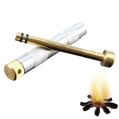 Encendedor De Fuego - Pistón De Ignición Mecánica, Herramienta De Chispa Sin Combustible, Estructura Portátil De Alta Durabilidad, De Encendido Fácil Uso | Uso Para Chimenea En Casa, Campament