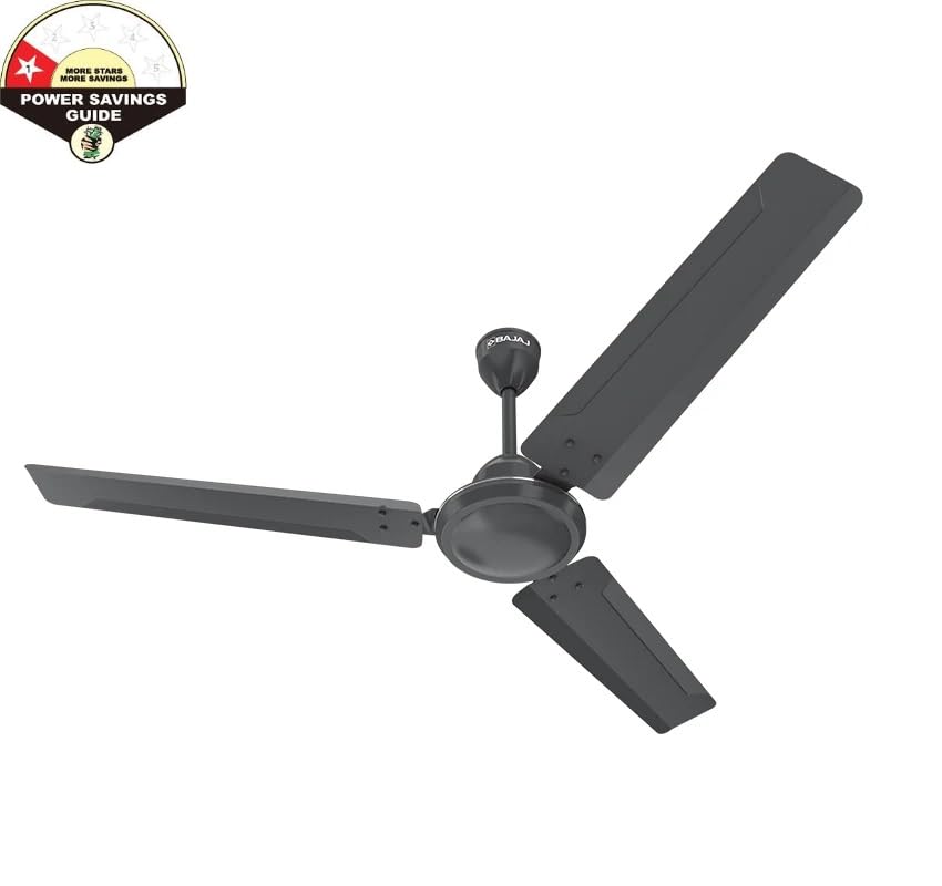 Image of Bajaj Classico Pro 1200mm 3 Blade Ceiling Fan for Home | BEE 1-star Rated Energy Efficiency Ceiling Fan | 3-Yr Warranty | Coal Mine Grey