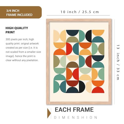 Image of kotart Boho pattern Theme Digital Wall Art Prints for Living Room Bedroom Office Room Decor - Painting for Wall Decoration - (Pack of 6 Multicolor) (10x13 inch, I)