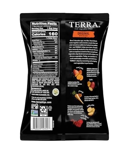 Original , Pack of 24 : TERRA Original Chips with Sea Salt, 1 oz. (Pack of 24)
