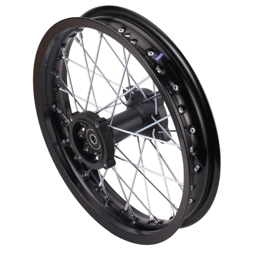 HMParts Alu Felge 14 Zoll hinten Schwarz Eloxiert Typ 2 Geeignet für fast...