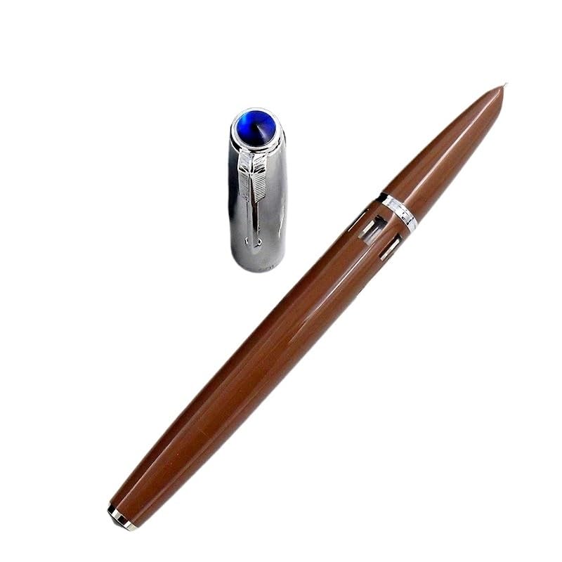 Stylo-plume transparent avec boîte cadeau pointe F pour fournitures de bureau