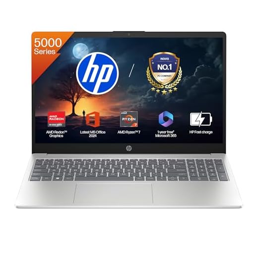 HP 15, AMD Ryzen 7 5825U (16GB DDR4, 512GB SSD) FHD, Anti-Glare, Micro-Edge,15.6''/39.6cm, Win11, M365(1yr)* Office24, Silver, 1.59kg, fc0476AU, Radeon Graphics, FHD Camera w/Shutter, Backlit Laptop
