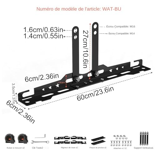 Kit d'alignement de roues outil lecture pincement auto maintenance