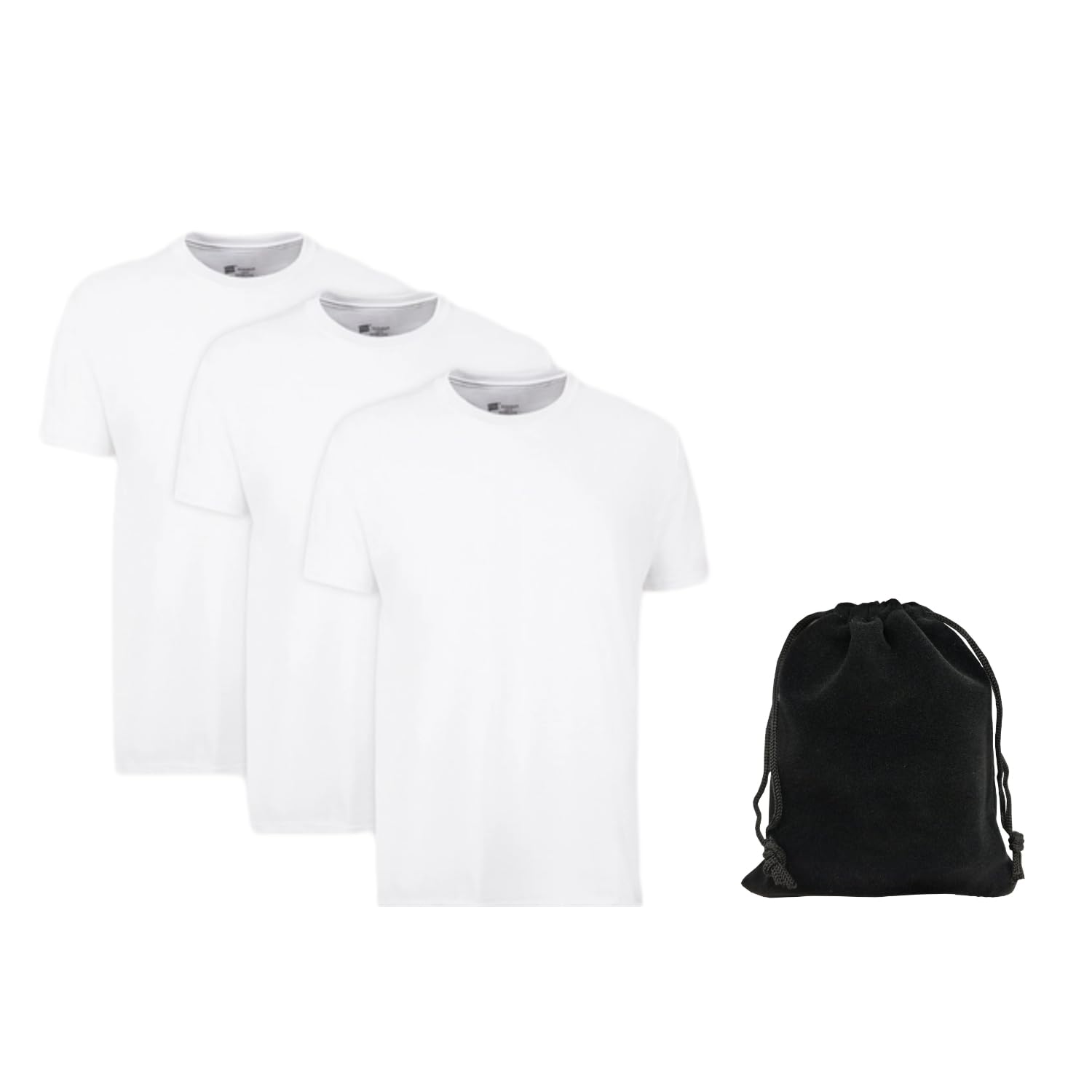 Irregular Men's Moisture-Wicking Crewneck or V-Neck Performance Undershirt, 3-Pack with Carry Pouch - Classic Fit-image-9