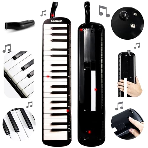 image for Eavnbaek 37 Keys Melodica Instrument, Soprano Melodica Air Piano Keybo