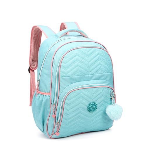 Mochila De Costas Escolar Feminina Juvenil Kika KK24M12 (Verde)
