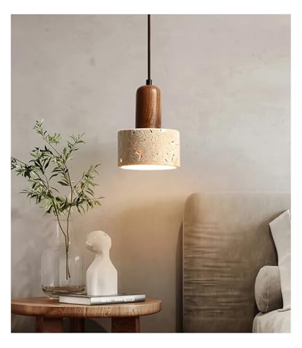 Lustre LED en pierre jaune pour table à manger et design de maison - 6