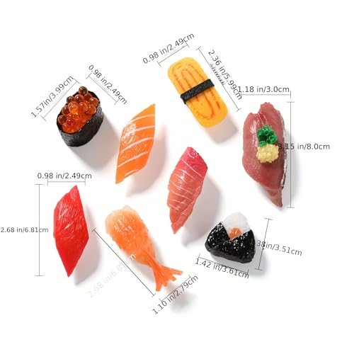 Set de 10 Imanes Decorativos de Sushi para Refrigerador miniatura 2