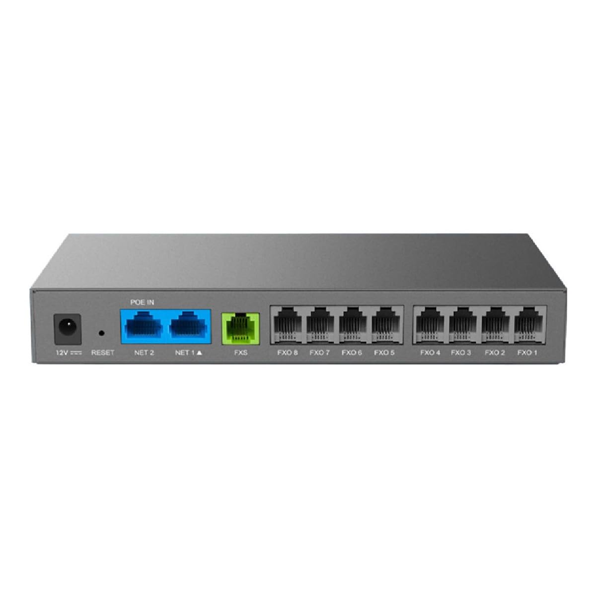 Grandstream HT881, 8 FXO, 1 FXS, 2 GigE PoE NAT Router