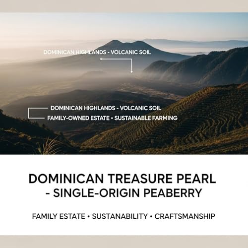Dominican Treasure Pearl Peaberry Café en Grano 1 Lb miniatura 3