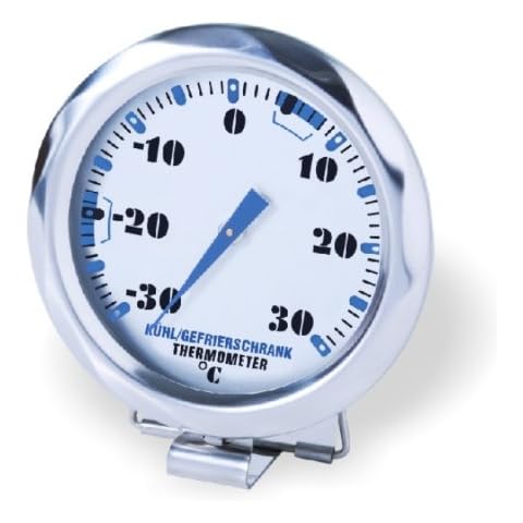 Sunartis 1-4007 T404DL Refrigerator and Freezer Thermometer with Specification of the Optimum Temperature Range Cover