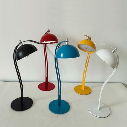 Image of NYRWANA Table Lamp for Study Room, Study Lamp, 3 Modes Touch Control LED Desk Lamp, Study Table Lamp, Lamp Light for Study, Diwali Gifts for Family & Friends, Desk Lamp - USB-C Rechargeable (Red)