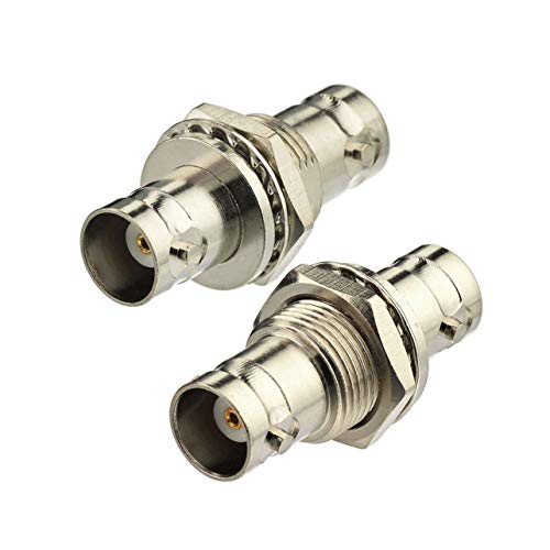 Adaptador Conector Coaxial BNC Hembra a Hembra 2-Pack miniatura 2