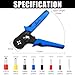 Sopoby Ferrule Crimping Tool Kit AWG 28-8 Self-adjustable Ferrel Crimper Kit with 1200PCS Electrical Wire Terminals Crimp Connectors