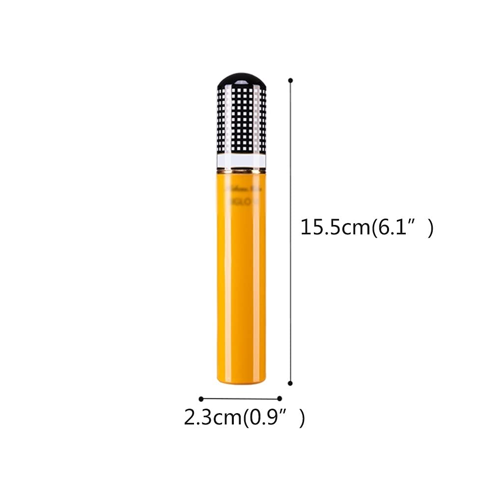 MRKU Scatole per sigari, umidificatori, Tubo umidificatore da Viaggio per sigari, Custodia Portatile per sigari Singoli, Porta sigari Tascabile in Acciaio Inossidabile, Uomo