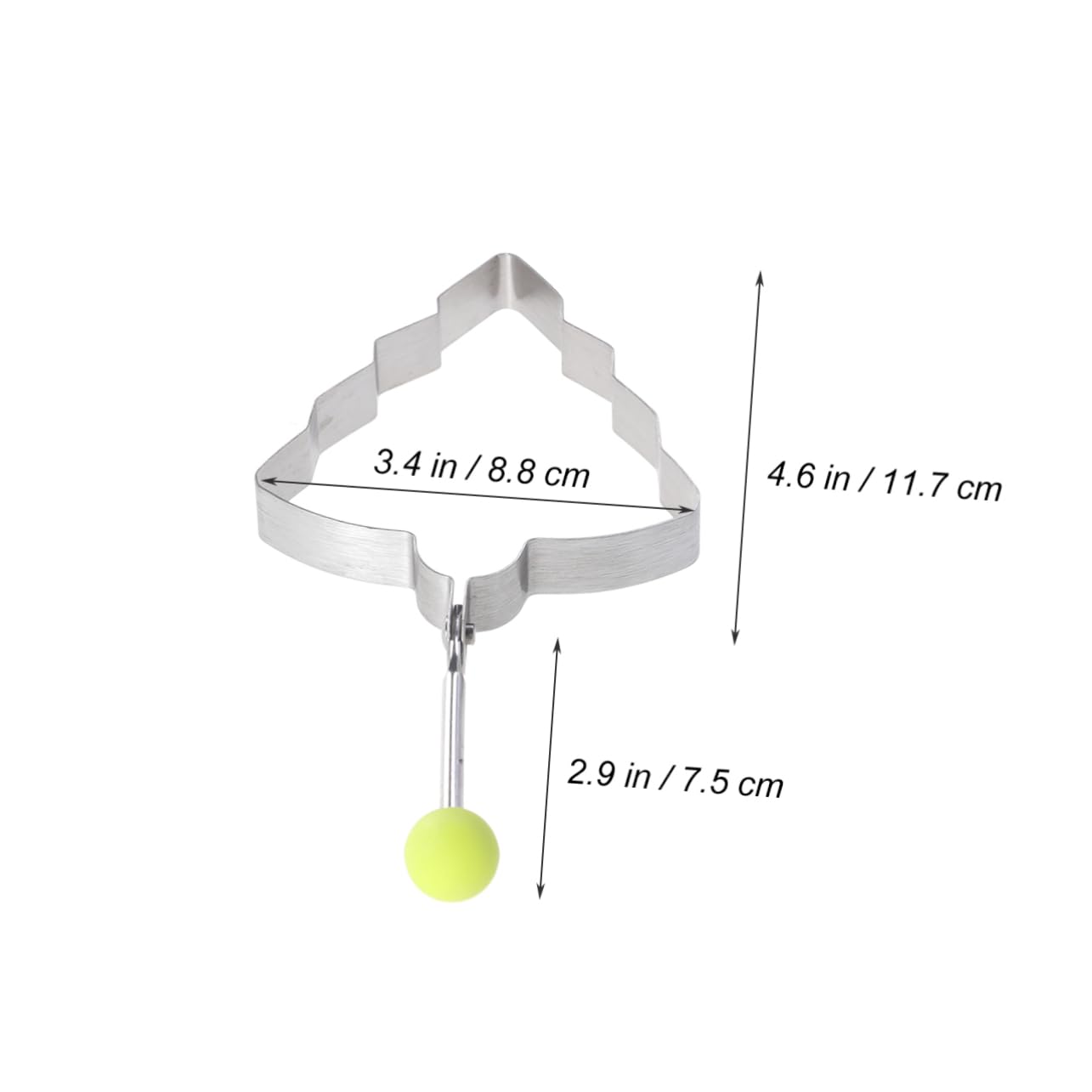 Garneck 5pcs Stainless Steel Egg Molds Holiday Pancake Pan Egg Shaper Frying Mold Round Pancake Ring Mould Tools