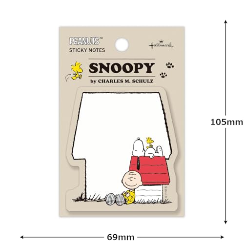 Image of Hallmark 849092 Snoopy Sticky Notes, Die Cut