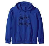 Diseño Kinda Sweet Kinda Savage para mujeres y niñas Sudadera con Capucha