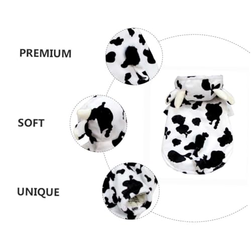 Disfraz para perro patrón vaca talla M miniatura 3
