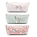 Unicorn Pencil Bags PU Pencil Case, Makeup Storage Bags, Multifunctional Portable Pen Holder, Purse Pouch Bag, Cosmetic Bag, Unicorn Theme Party Favors Gift for Girls, Zipper 3pcs (Unicorn)