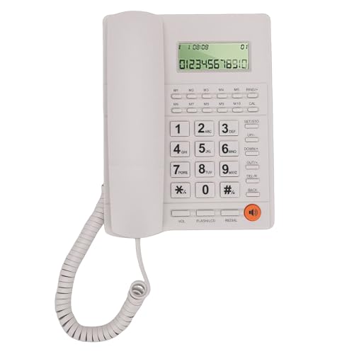 Teléfono de línea fija Naroote con volumen ajustable y llamadas miniatura 4