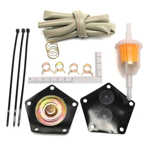 Motorrad-Kraftstoffpumpen Für Suzuki Quad Runner King Quad 1987-1998 Reparaturen 15100-19B00 & 15100-19B01 Enthält Membranen & Quellen Kraftstoff Pumpe Rebuild Kit Benzinpumpe