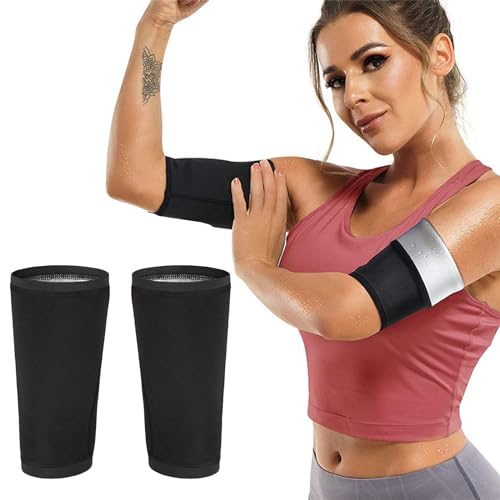 Lot De 2 Brassards De Sudation Bras – Effet Sauna Amincissant Réglable – Anti-Transpiration Pour Sport & Fitness