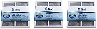 Tier1 Replacement for LG LT120F Refrigerator Air Filter 3pk | Compatible with ADQ73214402, ADQ73214404, ADQ73334008, Kenmore 46-9918