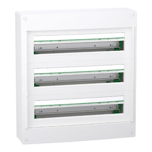 Coffret en saillie PrismaSeT XS Schneider Electric - 3 rangées - 24 modules - Sans porte