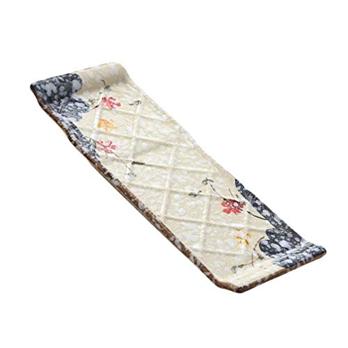 Cabilock Plat Céramique Japonais Assiette à Sushis Céramique Vaisselle pour Maison Restaurants