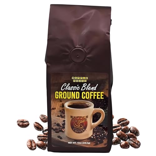 Waffle House Coffee – Classic Blend Ground Coffee - Brew Fresh Restaurant Coffee at Home - Each Bag Makes One Full Pot - Iconic American Diner Taste (120z)