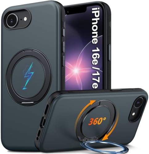 Oterkin for iPhone 17e/16e Case with 360° Spin Mag-Stand, Color-Blocking by Oterkin - Used condition - US$9.90