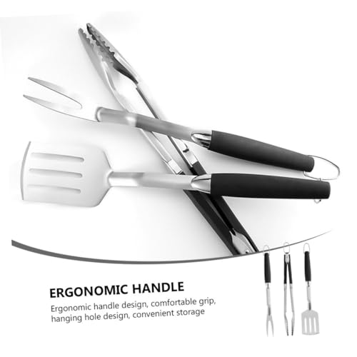 Set de utensilios para parrilla de acero inoxidable miniatura 6