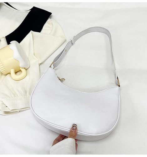 Image of Small Crescent Shoulder Bags for Women, Cute Handbag Mini Clutch Purse Underarm