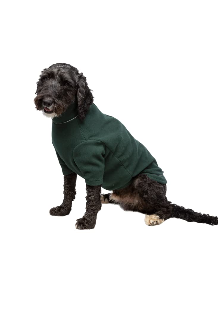 Fleece Dog Jumper Puppy Jacket Winter Coat XS, S, M, L, XL Pet Clothes Rydale 18 Colours (Small, Forest) — image 1