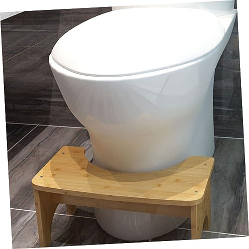Petit tabouret stable de WC HANABASS en bois pour une posture saine