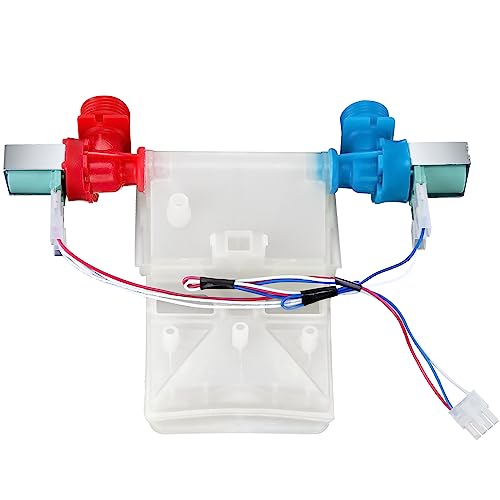 UPGRADE W11101906 W11210463 Washer Water Inlet Valve Fit for Whirlpool Amana Maytag Washer For W10701461 W10869803 W10883458 W11038696 AP6329219-15 YEARS WARRANTY by Beaquicy