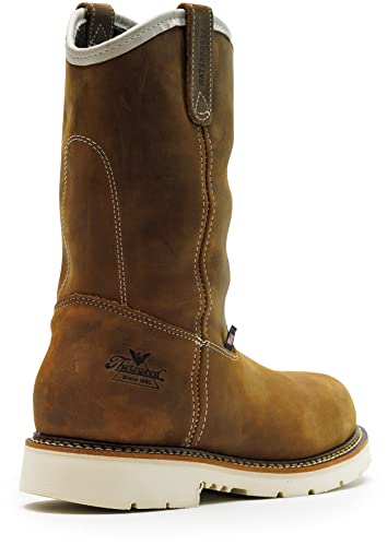 Image of Thorogood American Heritage 11 inch Steel Toe Wellington Boots for Men - Premium Full-Grain Leather, Slip-Resistant Heel Outsole and Comfort Insole