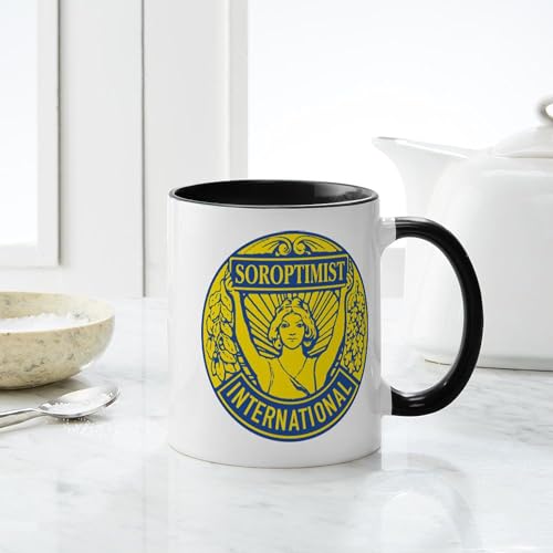 Taza de cerámica Azul 11 oz (325 ml) miniatura 4