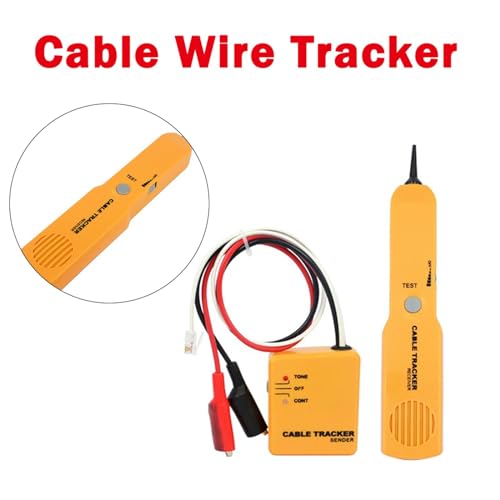 TopHomer Wire Tracer, Cable Locator Short Circuits Finder for Locating Wall Underground Wires Cables Signal Detector Locator Tool with RJ11 and Tool Bag Including Alligator Clips - Thumbnail 2