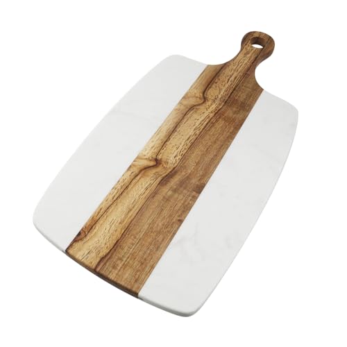 Tabla de Cortar Rectangular de Mármol y Madera miniatura 5