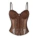 bawilom Corset Tops for Women Going Out Lace Mesh Date Night Fashion Outfits Clothes Crop Bustier Cute Party Club Strap Tank