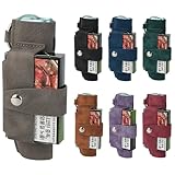 BOOFLYII 収納ケース イルマ i ワン/イルマ ワン対応 PUレザー製 デバイス＆たばこスティック一体型収納ケース iluma i one/iluma one用のケース 全面保護 耐衝撃 おしゃれ 高精度フィット カラビナ付きで持ち運び便利 (グレー)