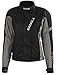 Produktbild Ledershop-online 1512 Damen Motorrad Jacke Textil Cordura 600 mit Protektoren Schwarz-Grau mit Print S